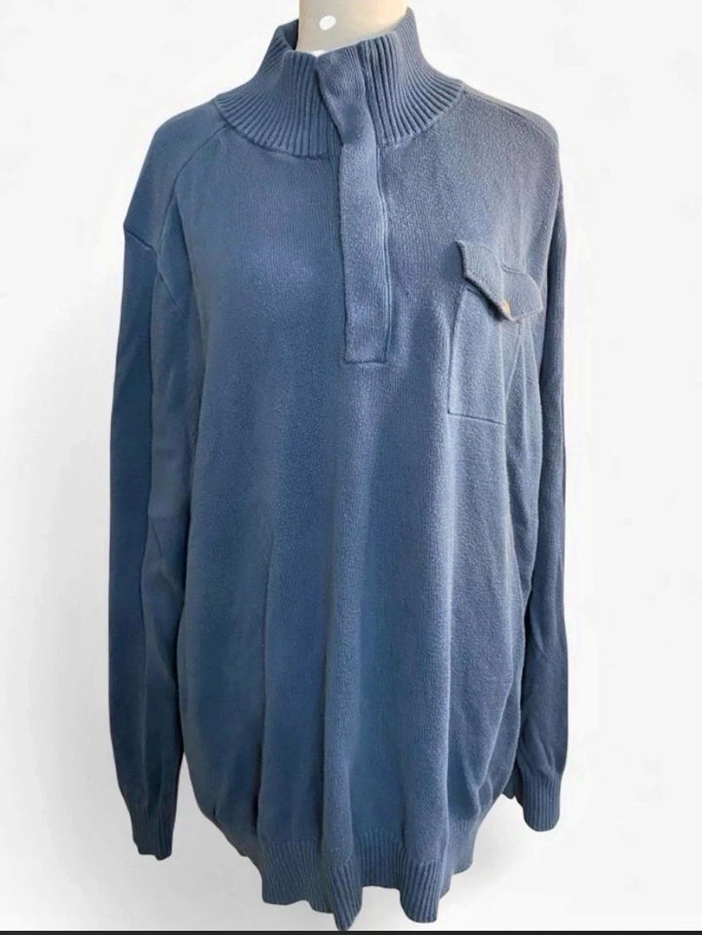 Banana Republic Men's Blue Zip-Up Sweater XXL Like New